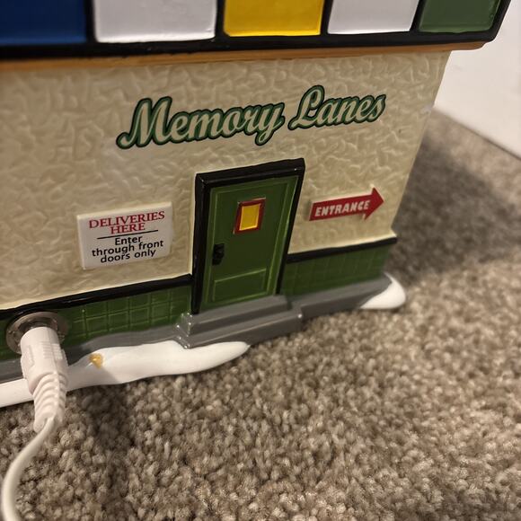 Dept. 56 Snow Village Memory Lanes Bowl - Picture 9 of 16